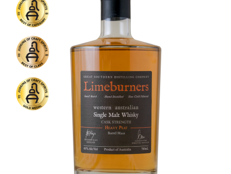 Limeburners Single Malt Whisky Heavy Peat 61% (AWARD M221) - 700ml Online