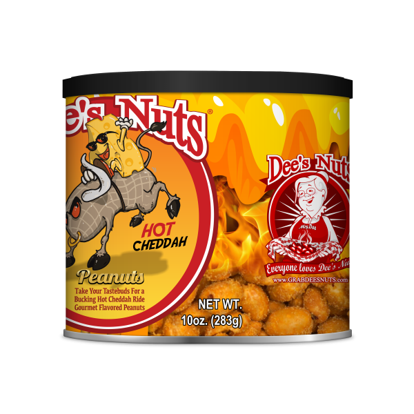 Hot Cheddah Gourmet Peanuts 10 Oz Can Discount