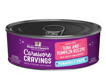 Stella & Chewy s - Carnivore Cravings Purrfect Paté Tuna & Pumpkin - Wet Cat Food - 2.8oz Online Hot Sale