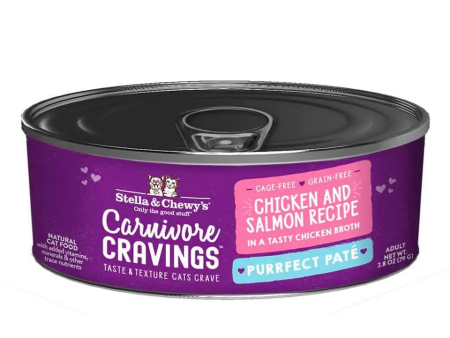 Stella & Chewy s - Carnivore Cravings Purrfect Paté Chicken & Salmon - Wet Cat Food - 2.8oz For Cheap