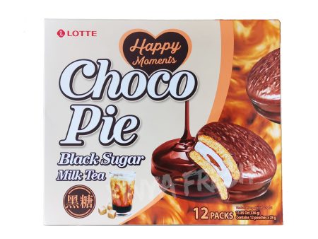 Choco Pie Black Sugar Milk Tea Flavor LOTTE 12*28g For Sale