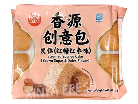 Steamed Sponge Cake Brown Sugar&Dates Flavor FRESHASIA 400g Online Hot Sale