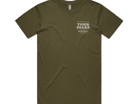 Tiger Snake Short Sleeve Tshirt (Green) Hot on Sale