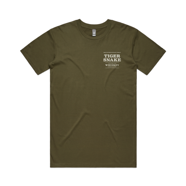 Tiger Snake Short Sleeve Tshirt (Green) Hot on Sale