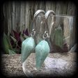 Aventurine gauged earrings-Gemstone ear wieghts on Sale