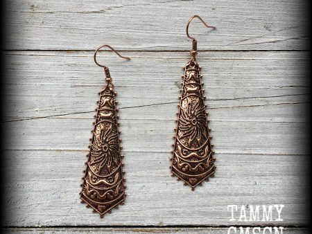 Sun goddess earrings-Ishtar earrings For Cheap