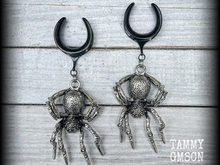 Spider ear weights-Insect gauged earrings Supply