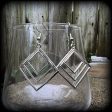 Geometric earrings-Diamond earrings Online now