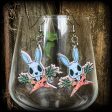 Zombie rabbit earrings-Novelty Easter earrings on Sale