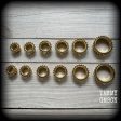 DIY Ornate gold screw fit connector tunnels Supply