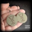 Stainless steel Sigil of Lucifer gauged earrings Sale