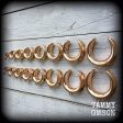 DIY Rose gold cradle hooks for stretched ears Cheap