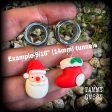 Santa Claus tunnels-Christmas tunnel earrings For Discount