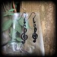 Treble clef earrings Online now