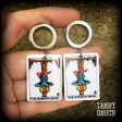 The Hanged Man-Tarot card tunnel earrings Fashion