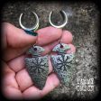 Viking arrowhead gauged earrings-Helm of awe rune gauges Sale