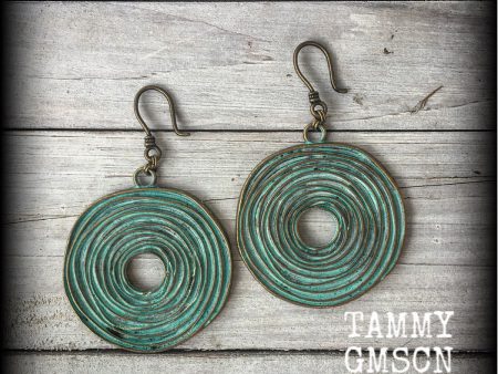 Spiral earrings-Vertigo earrings-Lovecraft earrings For Cheap