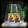 The Magician Tarot card earrings-Ear hangers For Sale