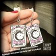 The Moon tarot card earrings-Pastel goth earrings Hot on Sale