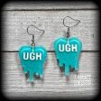 UGH heart earrings-Lolly earrings Fashion