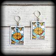 Wheel of Fortune tarot card earrings Discount