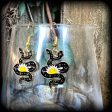 Two headed celestial snake earrings Discount