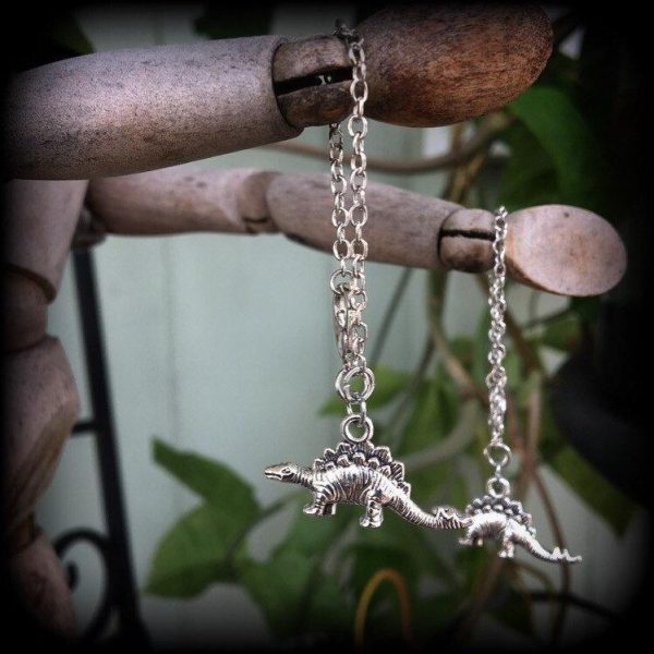 Stegosaurus earrings-Tunnel dangles Online Hot Sale