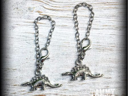 Stegosaurus earrings-Tunnel dangles Online Hot Sale