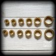 DIY Ornate gold screw fit connector tunnels Supply