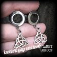 Triquetra tunnel earrings For Cheap