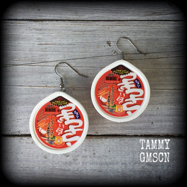 Noodles earrings-Ramen earrings For Cheap