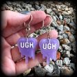 UGH heart earrings-Dripping heart earrings on Sale