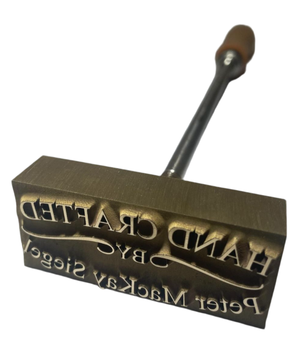 1” x 3” Electric Branding Iron - “Handcrafted by” Template only Discount