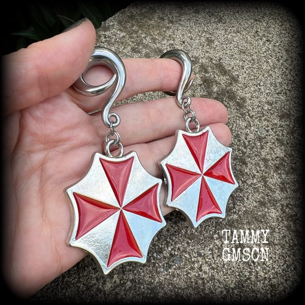 Umbrella corps gauged earrings Supply