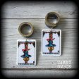 The Hanged Man-Tarot card tunnel earrings Fashion