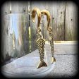 Skeletal mermaid tail gauged earrings Discount