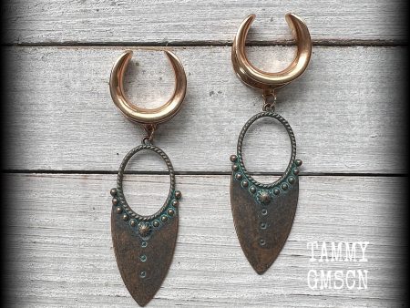 Artemis Shield Maiden gauged earrings Online now