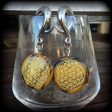 Tigers eye gemstone gauged earrings-Flower of life earrings For Discount