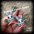 Zombie rabbit earrings-Novelty Easter earrings on Sale