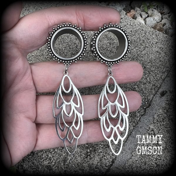 Aphrodite tunnel earrings-Art nouveau tunnels For Discount