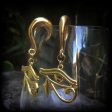 Eye of Ra gauged earrings-Egyptian jewelry Discount