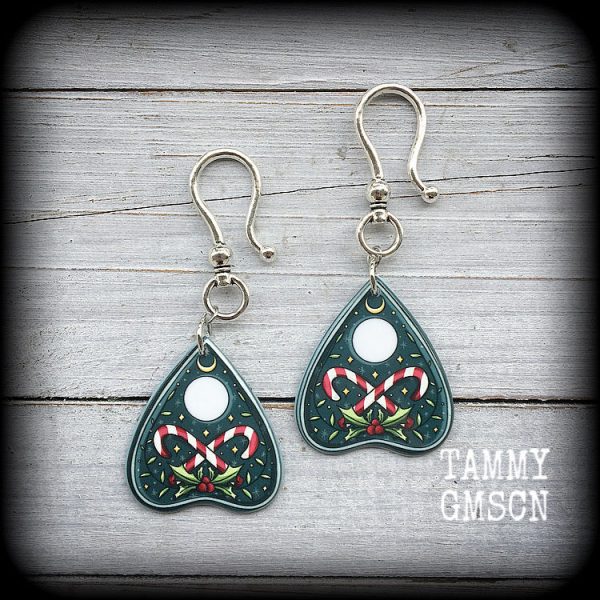 Ouija planchette earrings-Christmas earrings Sale