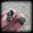 Wood mushroom earrings Cheap