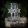 Baphomet earrings-Unicursal hexagram earrings Sale