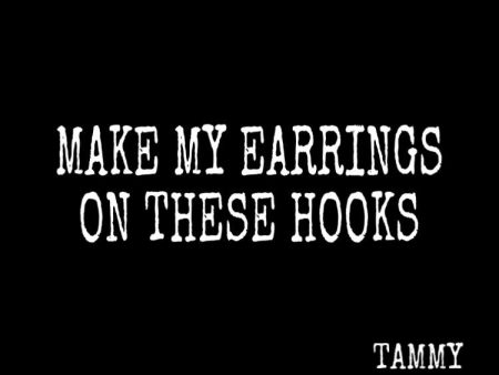 We will make your earrings on gauged hooks Cheap