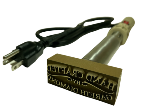 1” x 3” Electric Branding Iron - “Handcrafted by” Template only Discount