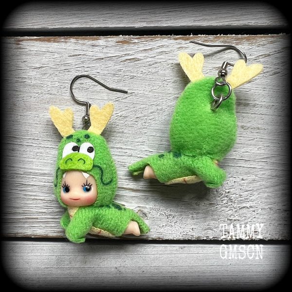 Dragon Kewpie Doll earrings For Discount