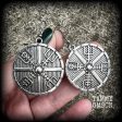 Viking shield earrings-Norse earrings on Sale