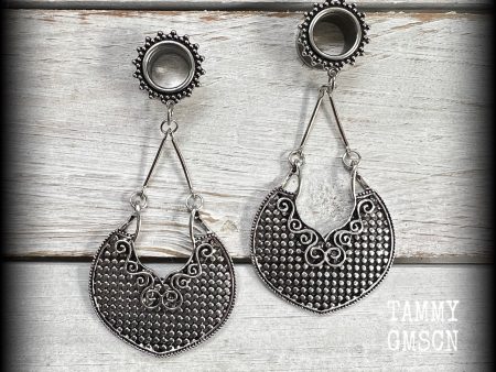 Artemis tunnel earrings-Shield maiden tunnels Discount