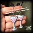 Zombie martini earrings-Halloween earrings Online Hot Sale